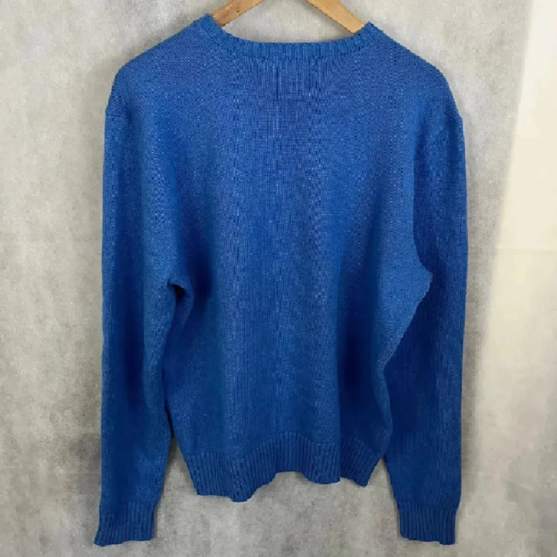 Blå stickad tröja från Polo Ralph Lauren - 1