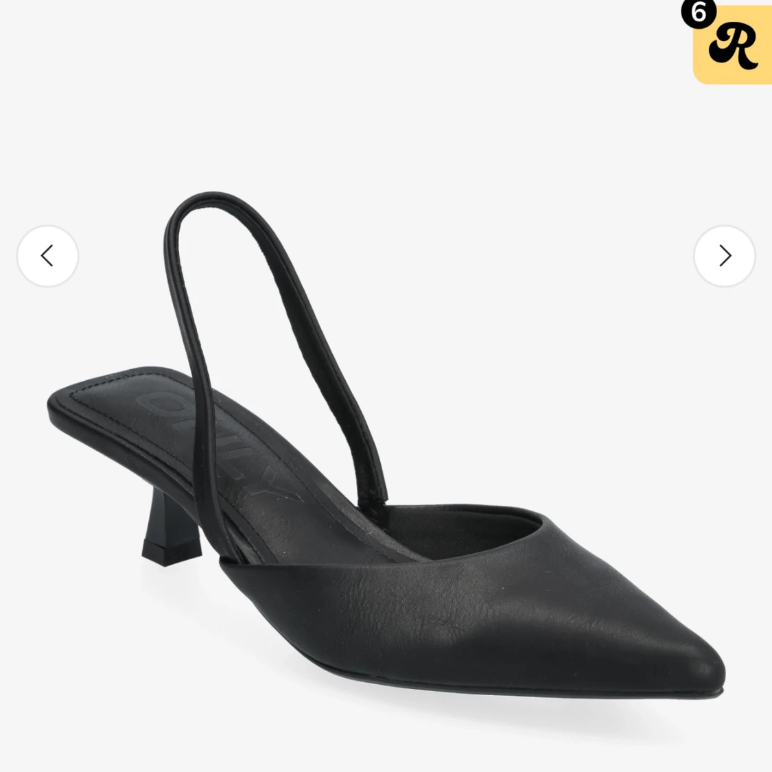 Svarta pumps med spetsig tå från ONLY