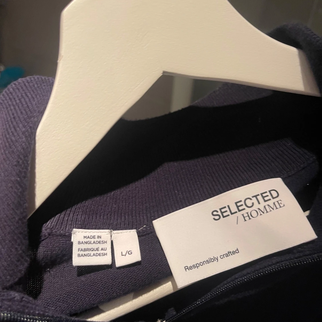 Mörkblå halfzip Selected Homme - 2