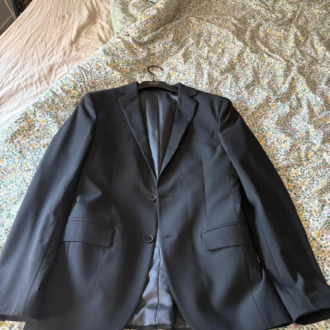 Svart kostym Lindbergh White slim fit - 2