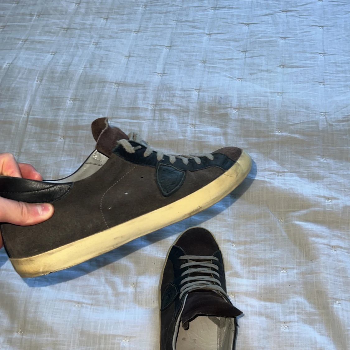 Philippe Model svarta sneakers mocka - 1