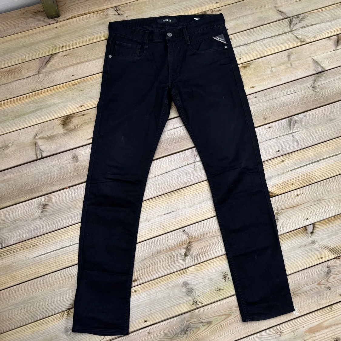 Svarta Replay Anbass jeans - 1