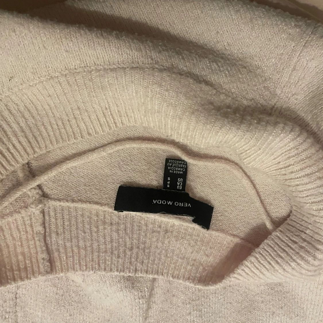 Ljusrosa stickad tröja Vero Moda - 2