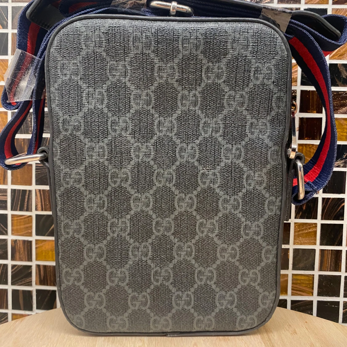 GG axelväska med GG-mönster - 1