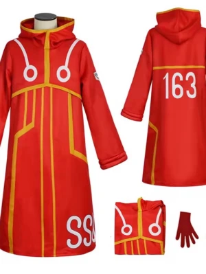 Luffy cosplay! - Only used twice at home, includes costume, gloves and ear piece! !!No wig!! !!not hat!! 