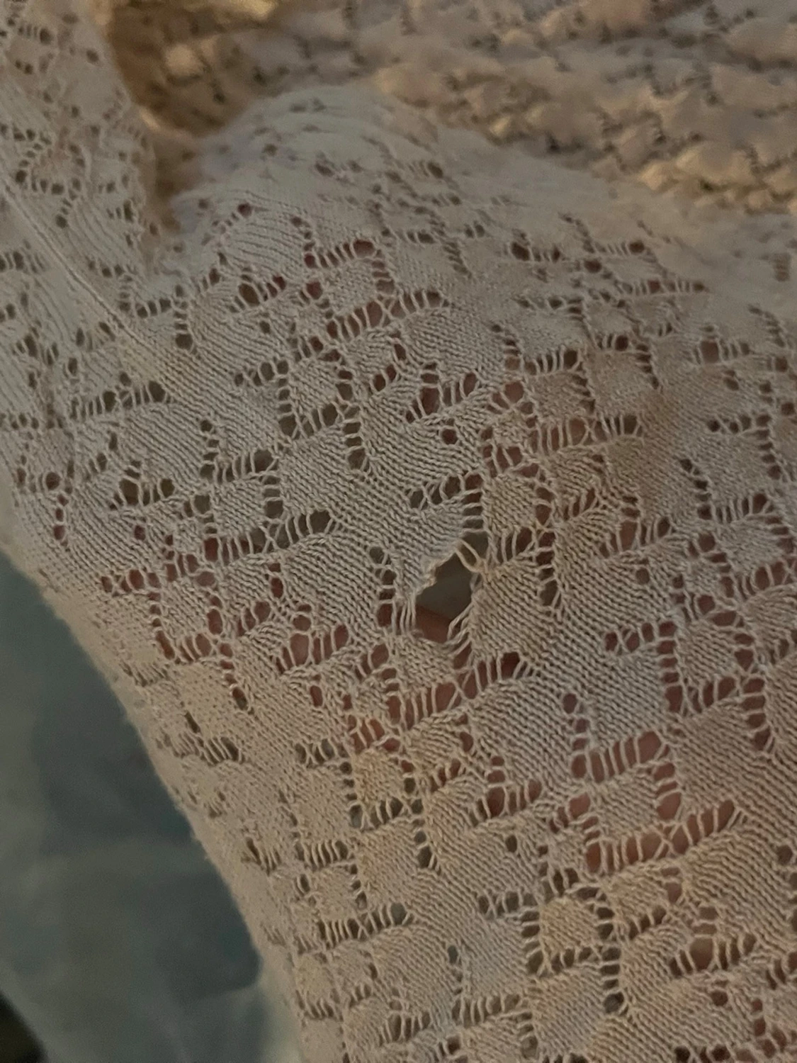 Beige spetskofta från H&M - 3