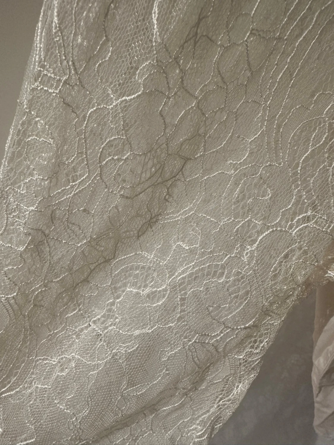 Vit spetsblus med lång ärm Vila Rouge storlek 40 - 1