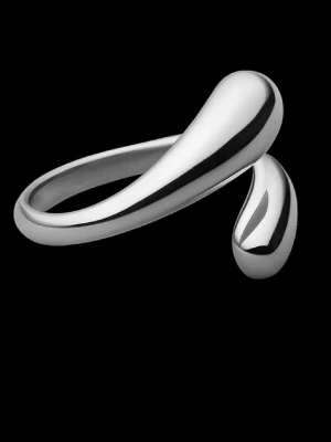 Ring - Silver ring, justerbar rostfritt stål