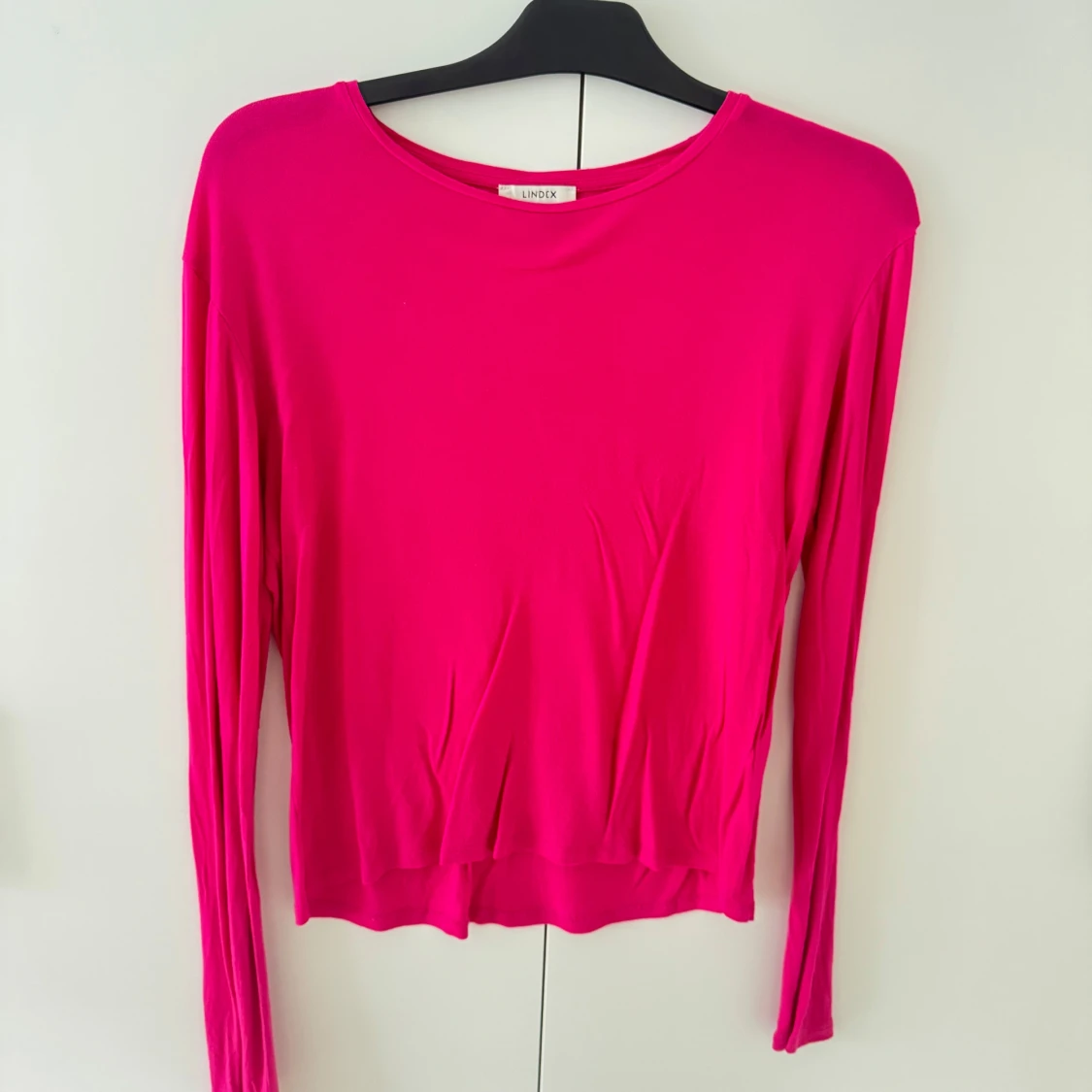 Ceriserosa långärmad tröja Lindex