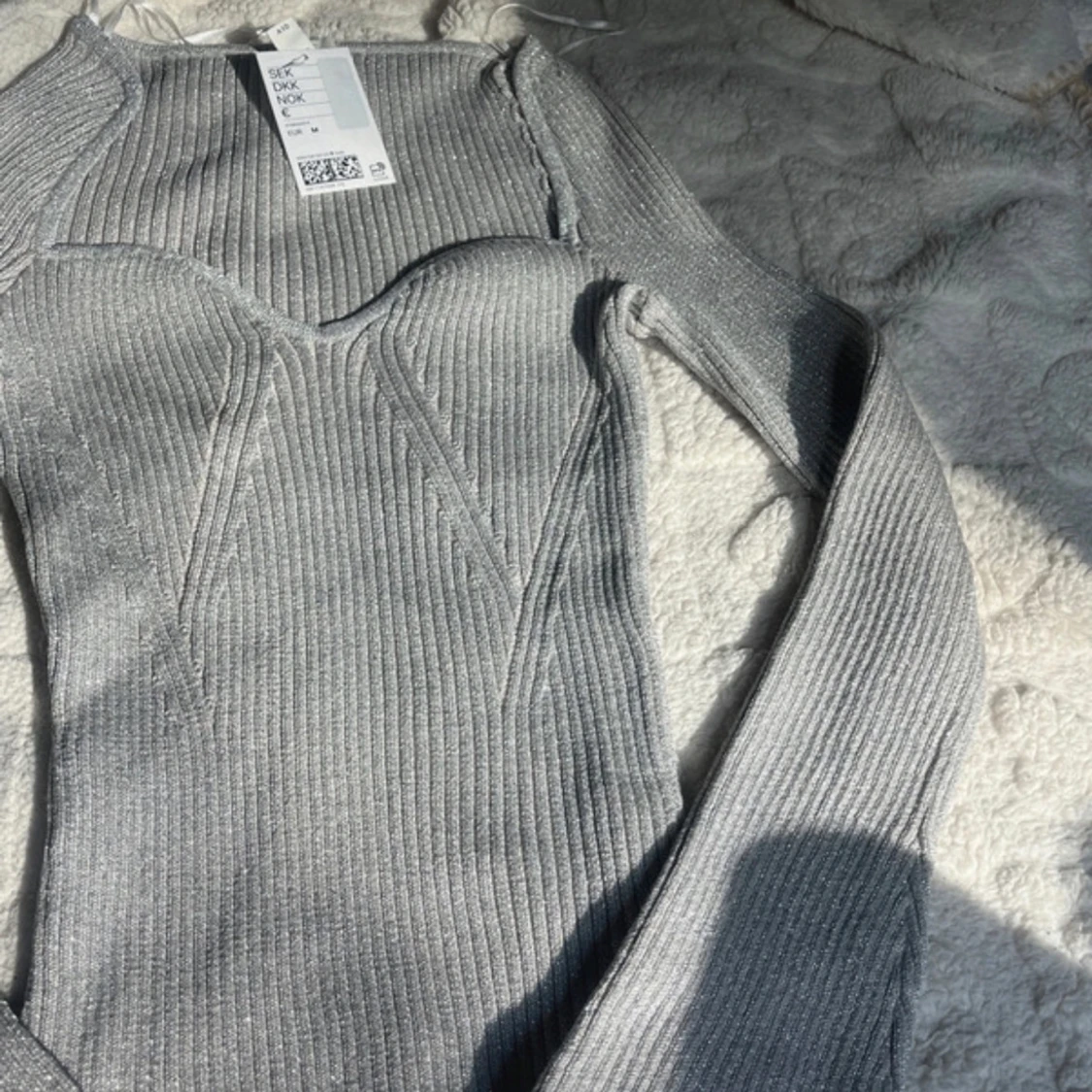 Silvrig glitter tröja - 4