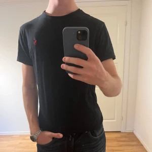 Ralph Lauren T-shirt svart  - Säljer denna sjukt snygga T-shirten från Ralph Lauren🌟Färgen är svart och storleken är M🙌 Tröjan har inga defekter och i utomordentligt bra skick✅Riktigt najs passform🍁Tveka inte på att höra av dig vid minsta fråga eller fundering🤝