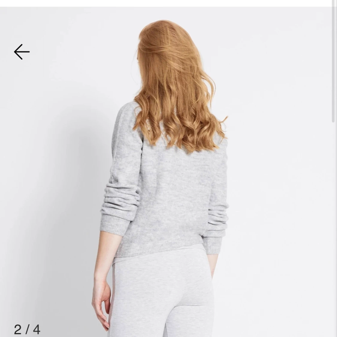 Ljusgrå kofta från 157, storlek M - 1