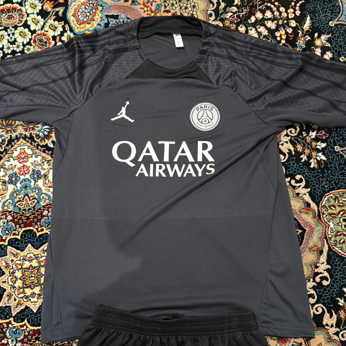 PSG x Jordan svart fotbollströja - 1