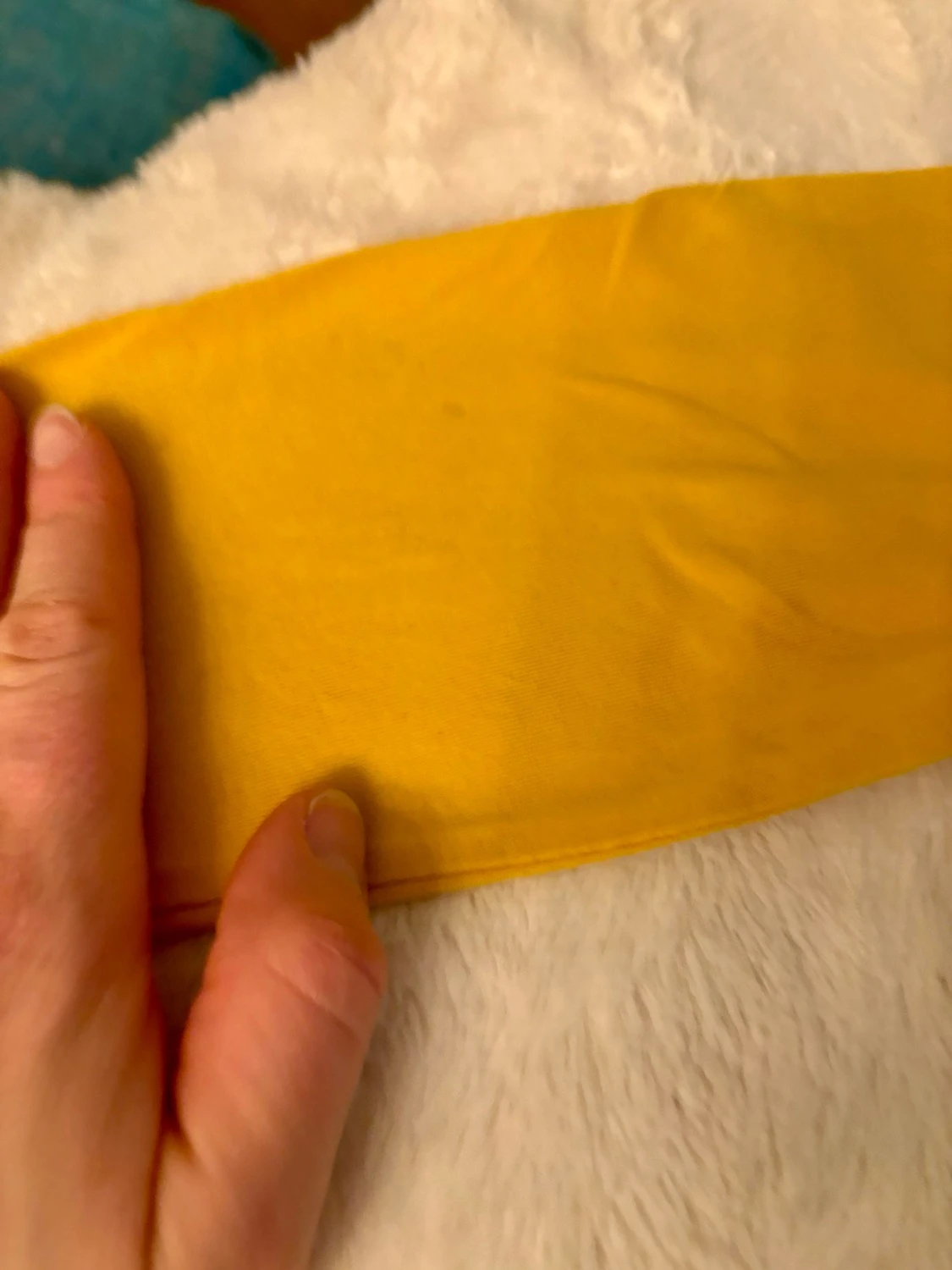 Gul långärmad topp med stjärntryck - 3