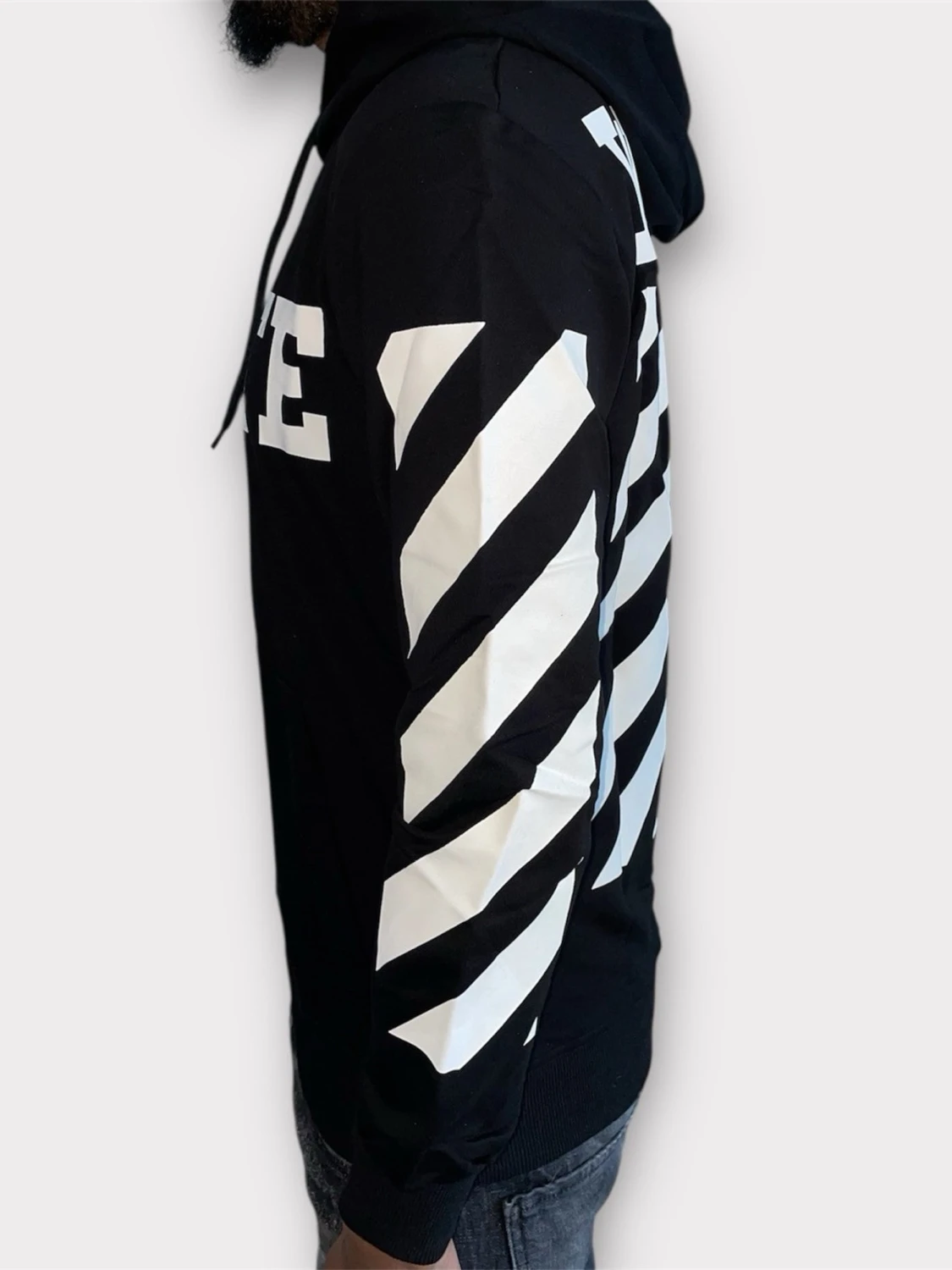 Off white hoodie strl M-Svart - 2