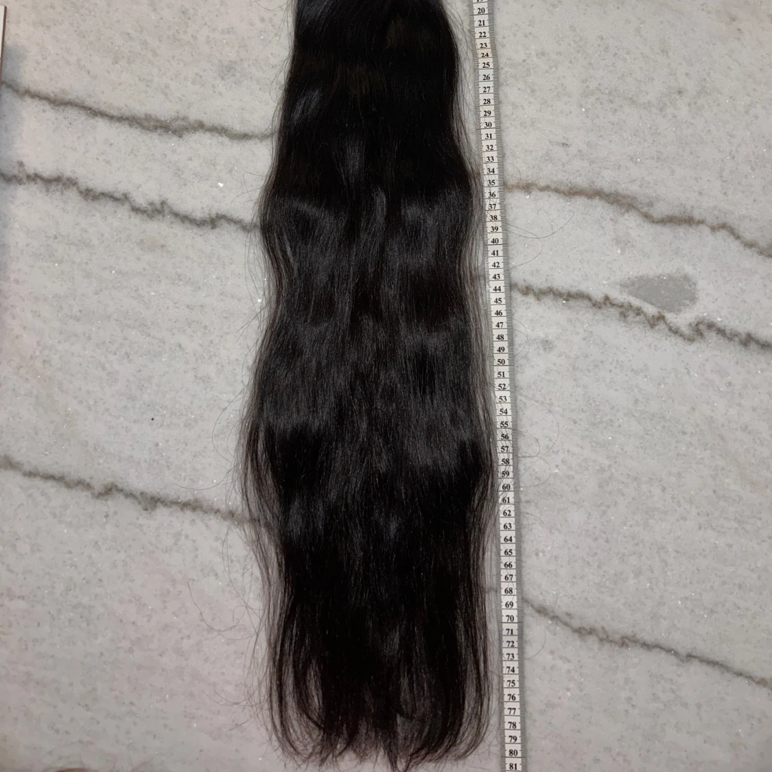 Äkta hår! 80cm 180gram