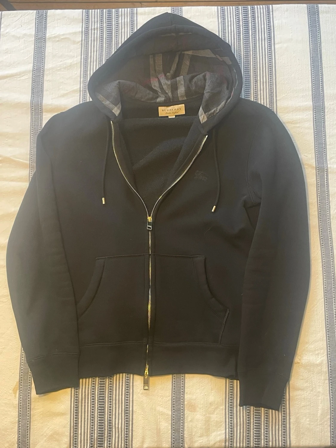 Burberry hoodie zip