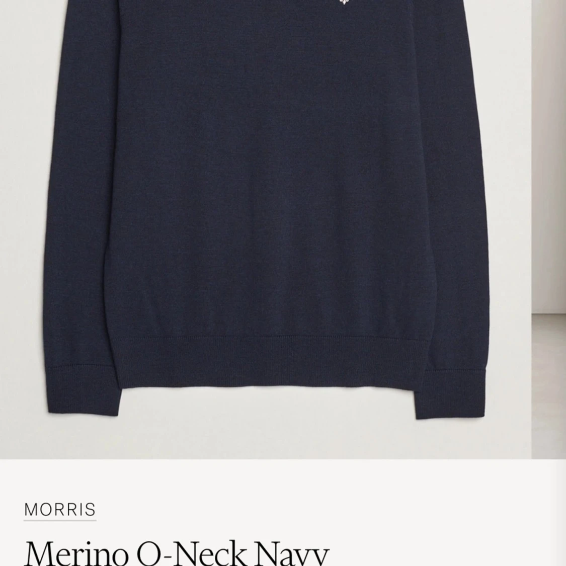 Svart merinoullströja från Morris - 3
