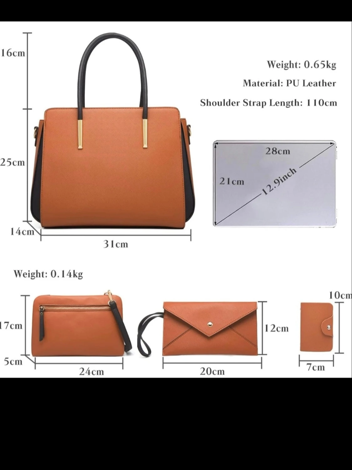 Handväska set 4 delar - 1