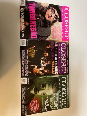 Close-Up Magazine (samling, 3 nummer) - Tre nummer av Close-Up Magazine, perfekt för dig som älskar rock och metal! Intervjuer, reportage och konsertspecialer med band som Slipknot, Turbonegro, Bullet For My Valentine, Volbeat och många fler. Inspirerande läsning för musikintresserade ungdomar och unga vuxna.
