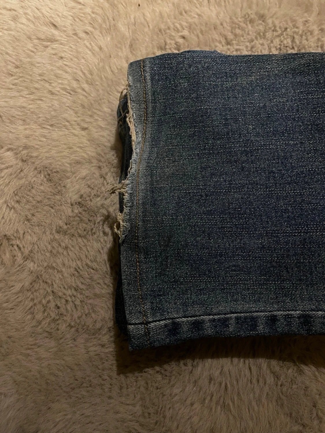 Blå lågmidjade bootcut Abrand Jeans - 2