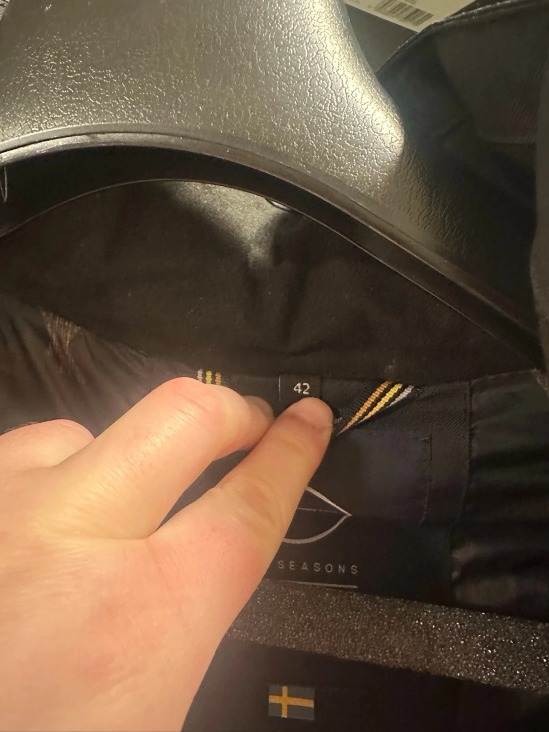 Svart lång pufferjacka från five seasons - 1