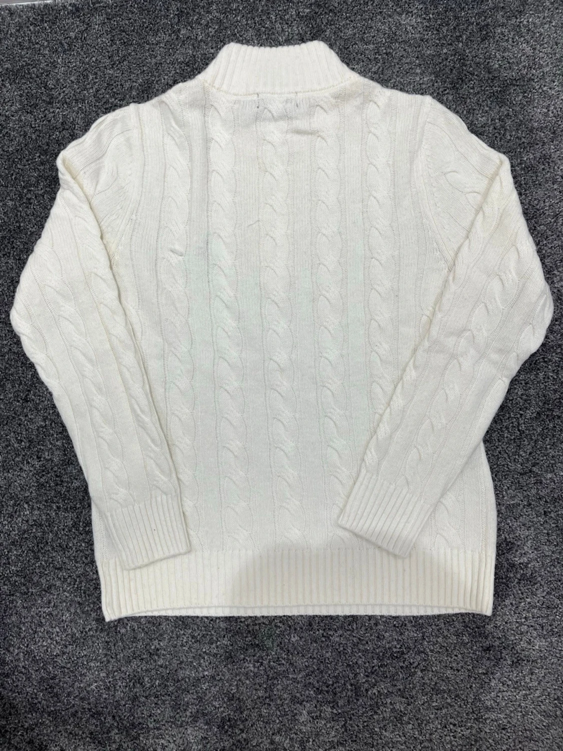 Vit kabelstickad tröja Polo Ralph Lauren - 1