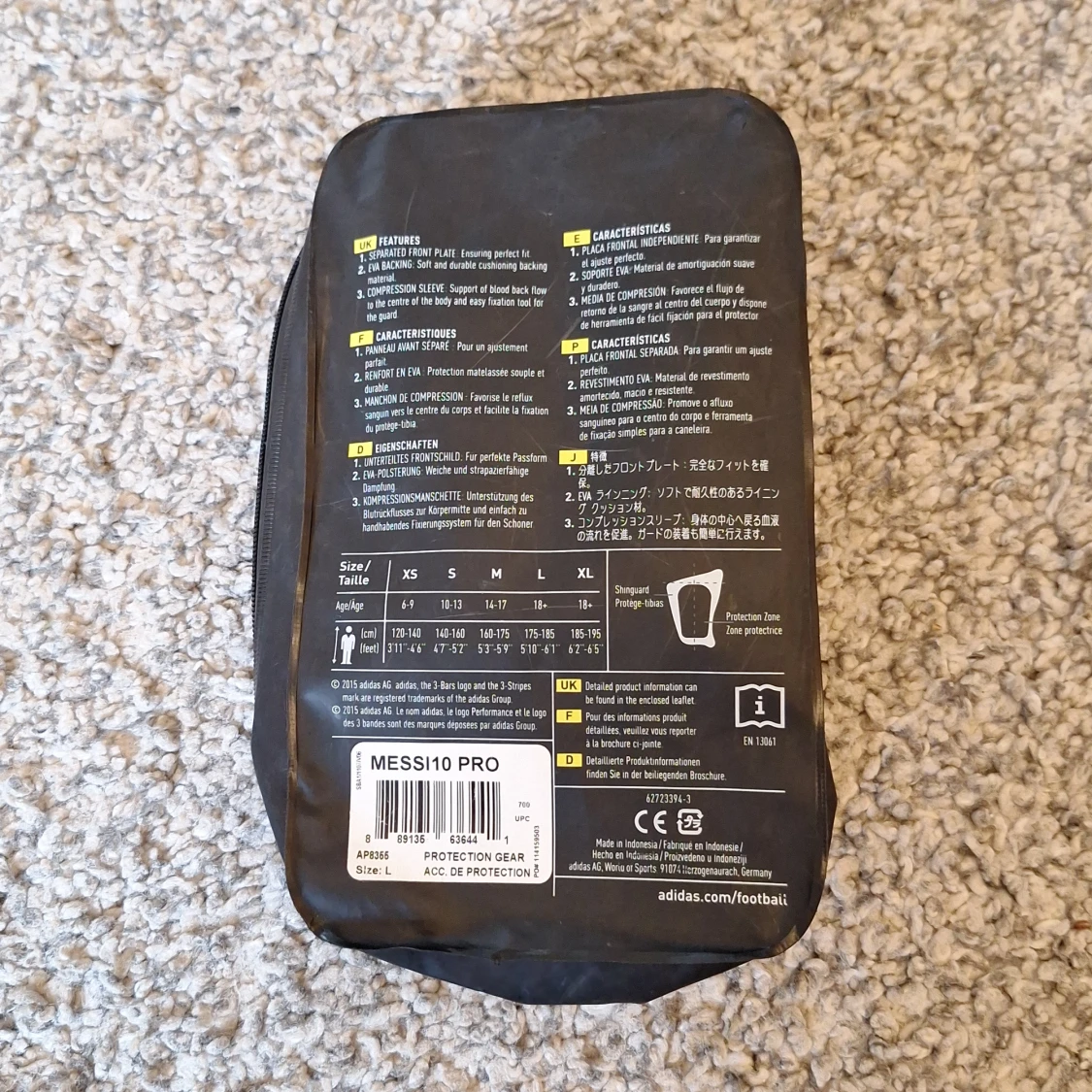 Adidas Messi 10 Pro benskydd  - 4