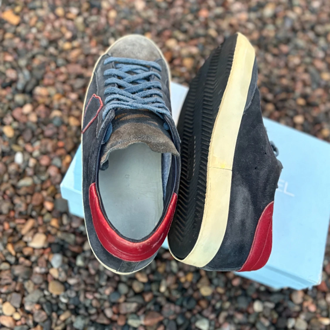 Philippe Model blå mockasneakers - 3