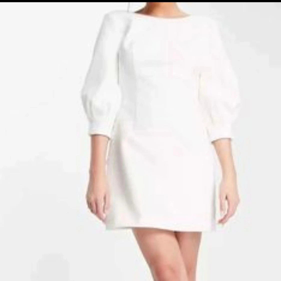 Forever new Vit kort klänning med rosett i ryggen 38, uk 10 - 1