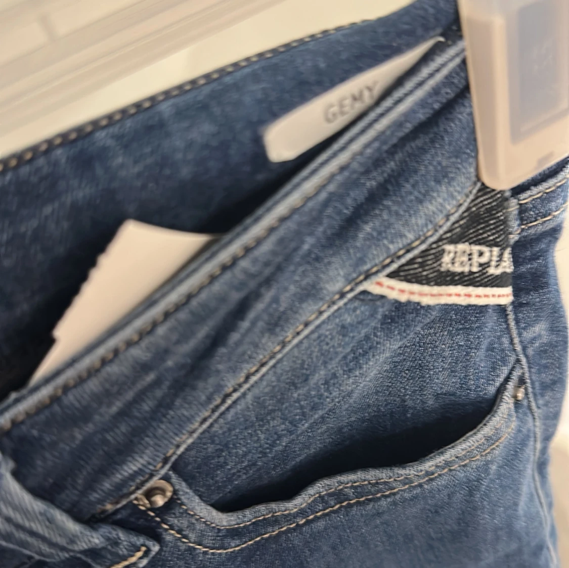 Replay blå jeans med raka ben - 3