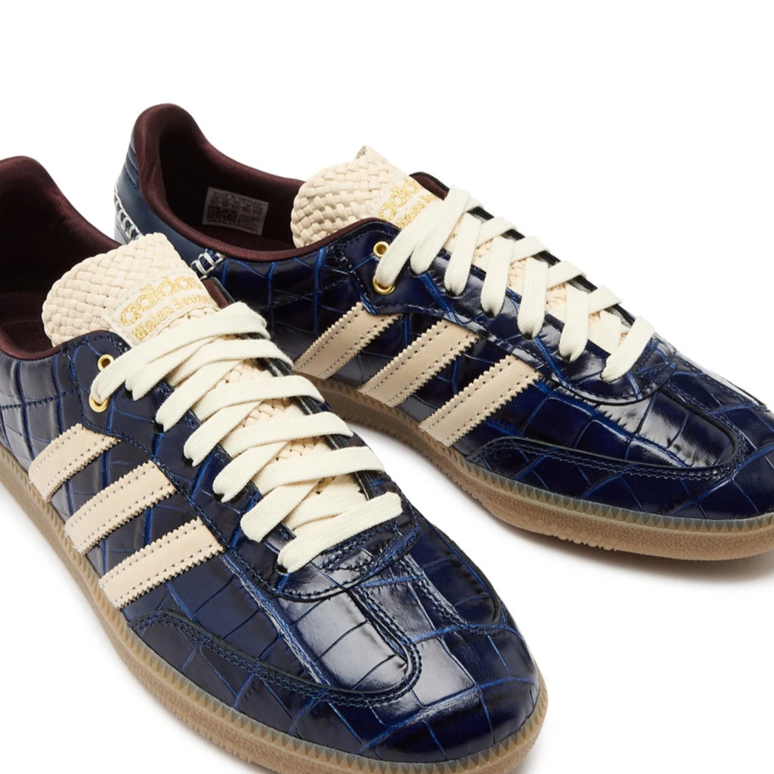 Wales Bonner sambas i krokodil skinn - 2