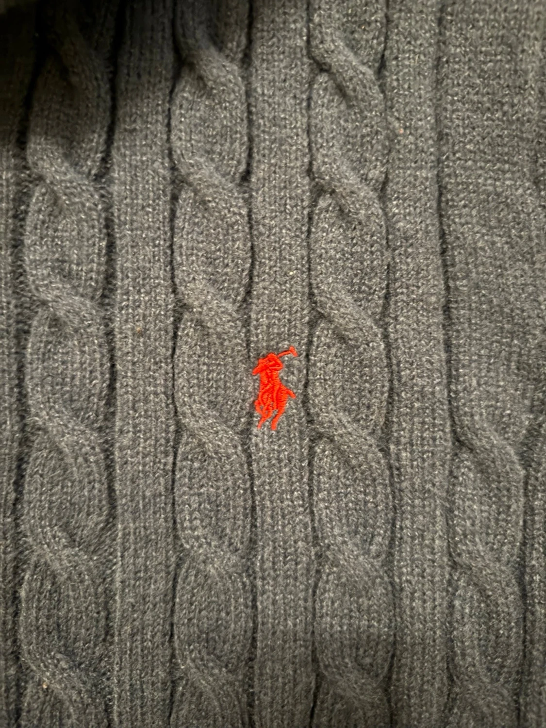 Mörkblå stickad tröja Polo Ralph Lauren - 2