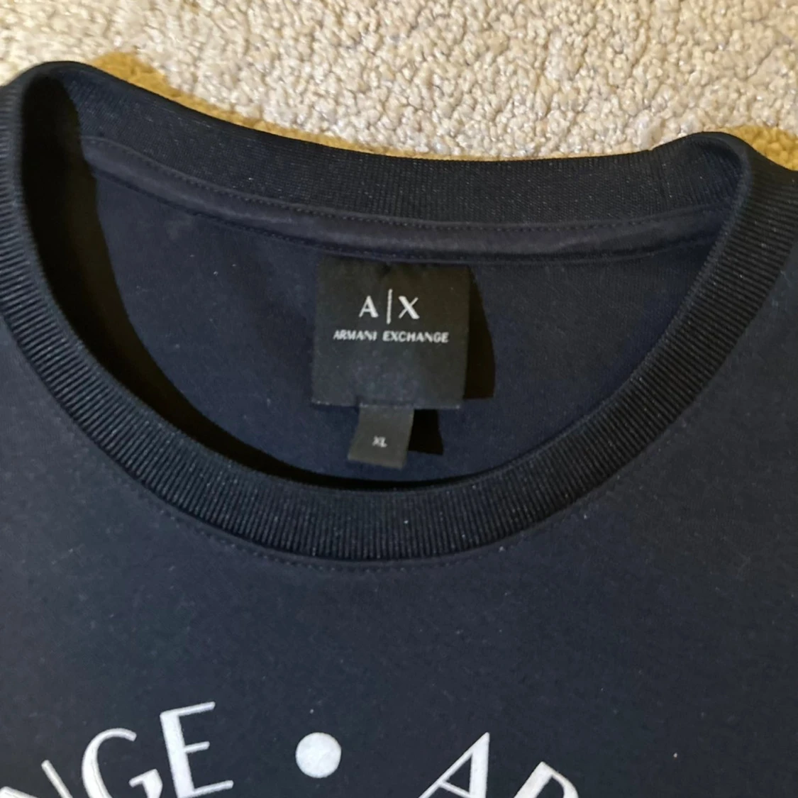 Mörkblå sweatshirt från Armani Exchange - 1