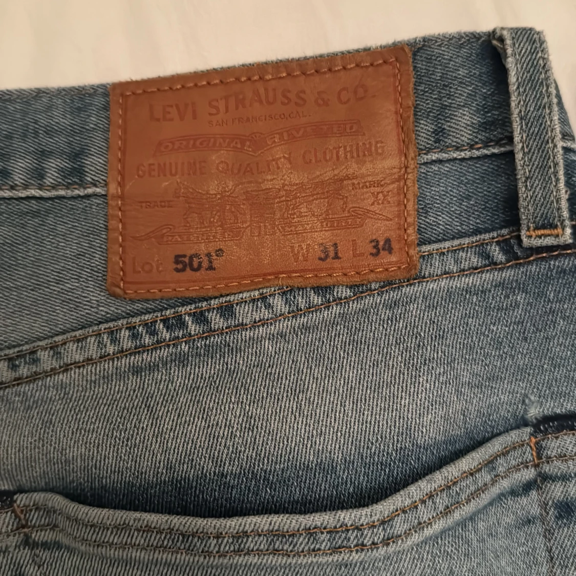 Levi's 501 ljusblå jeans W31 L34 - 3