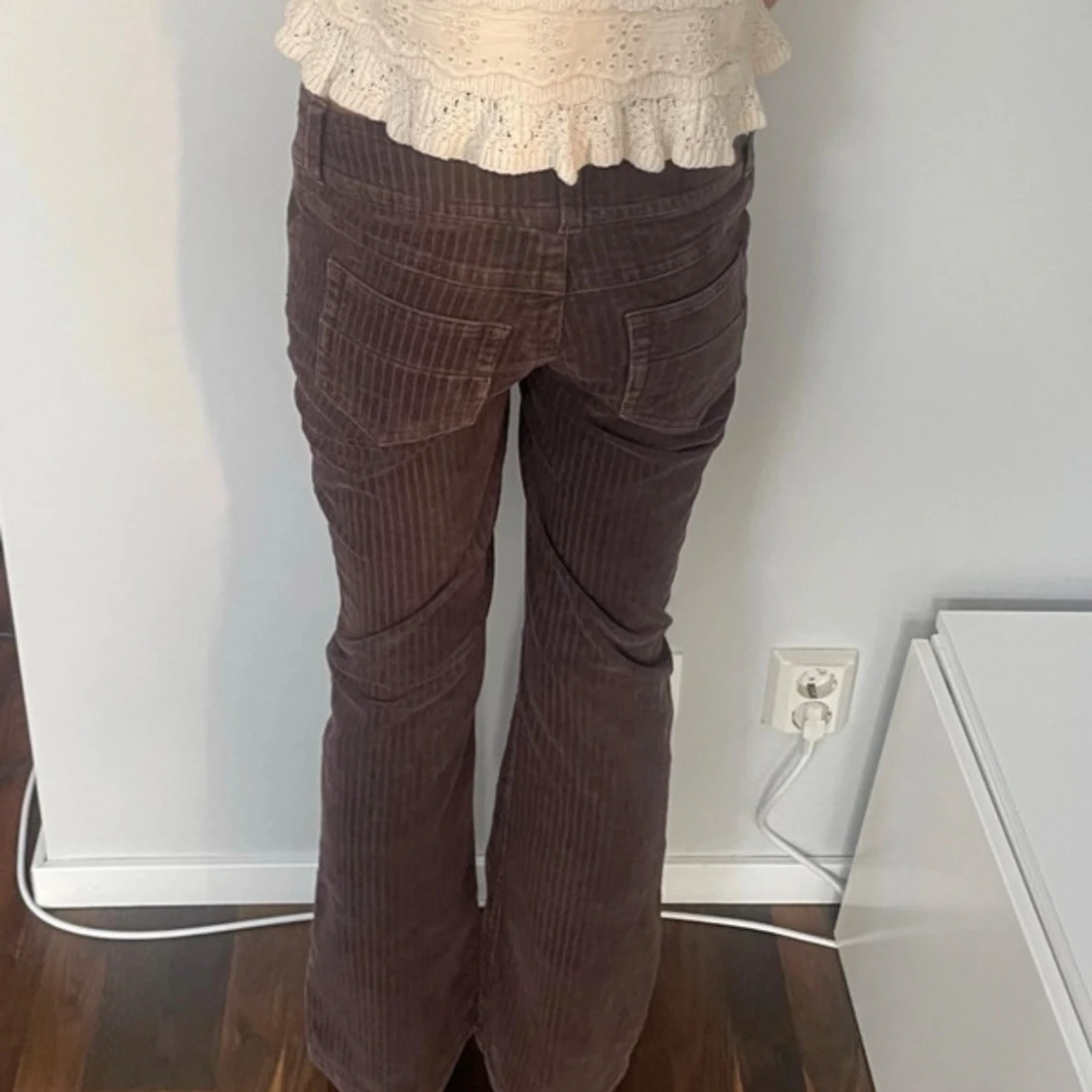 Bruna manchesterbyxor bootcut - 1