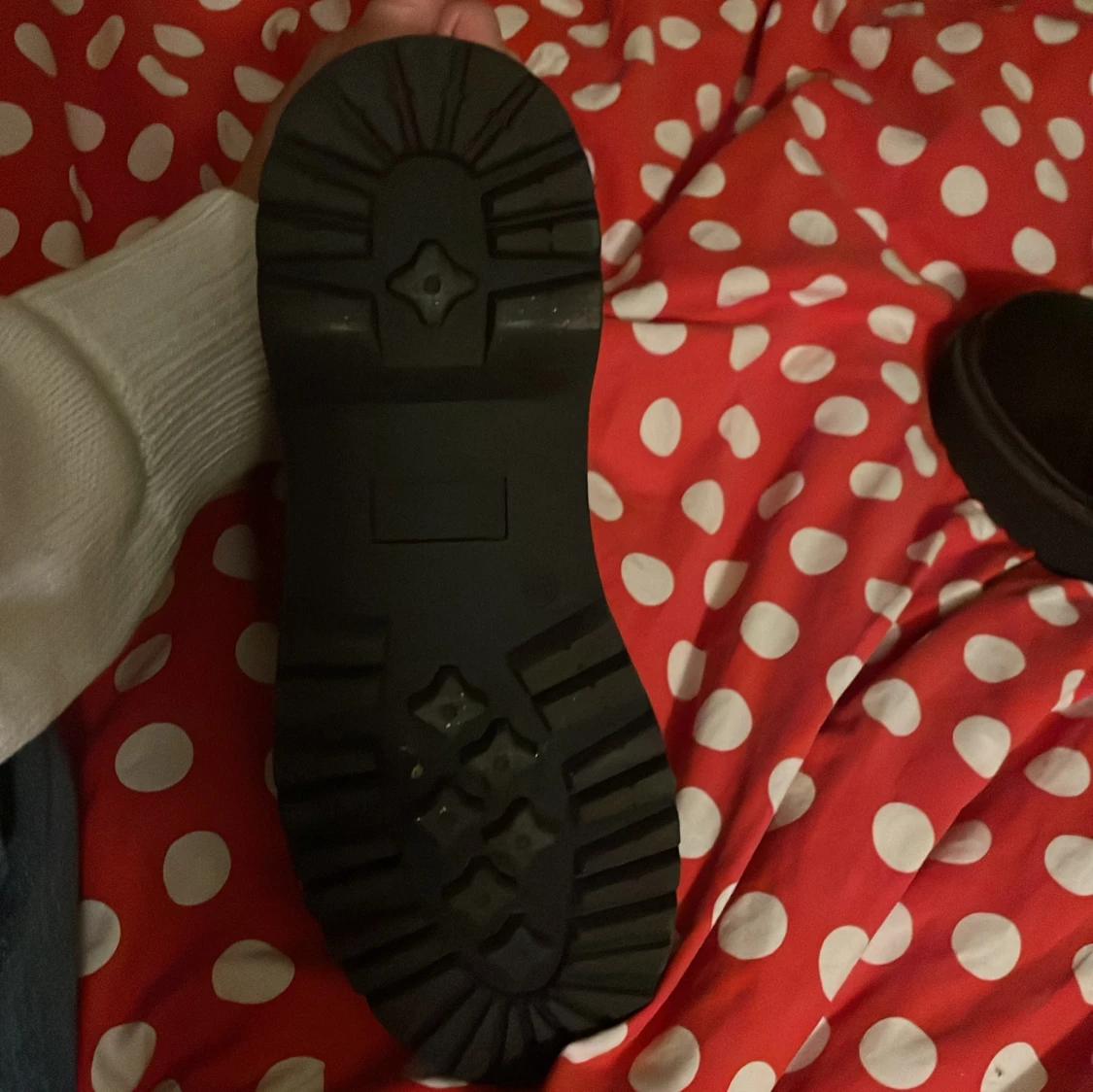 Svarta boots med platåsula och snörning - 2