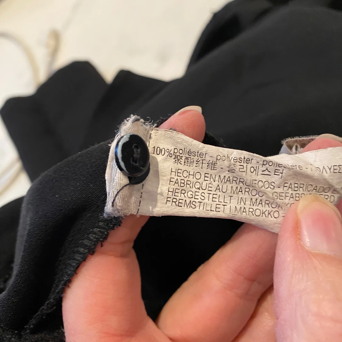 Svart volangblus från Zara Woman - 4