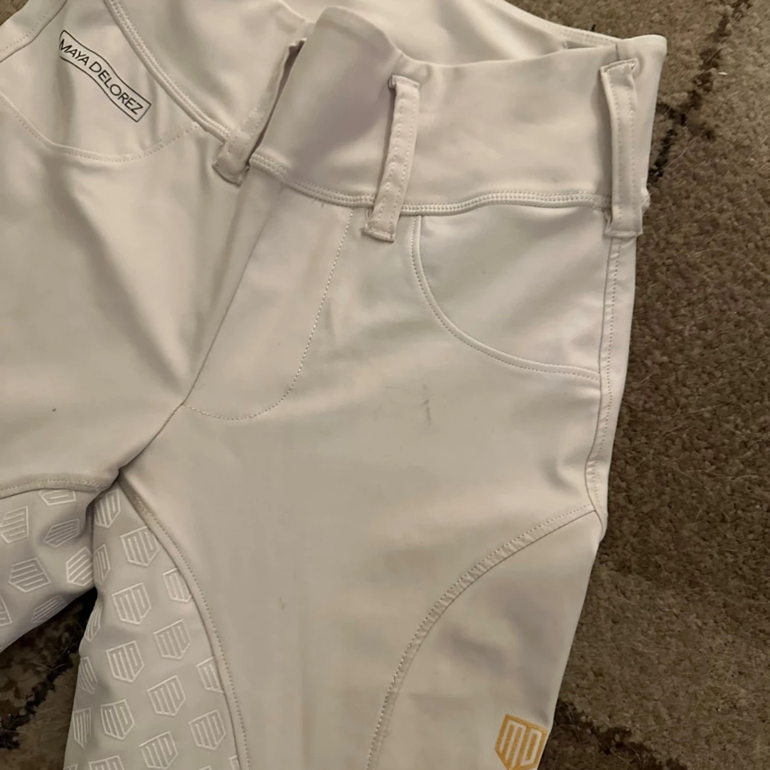 Vita ridbyxor Maya Delorez XXS - 2