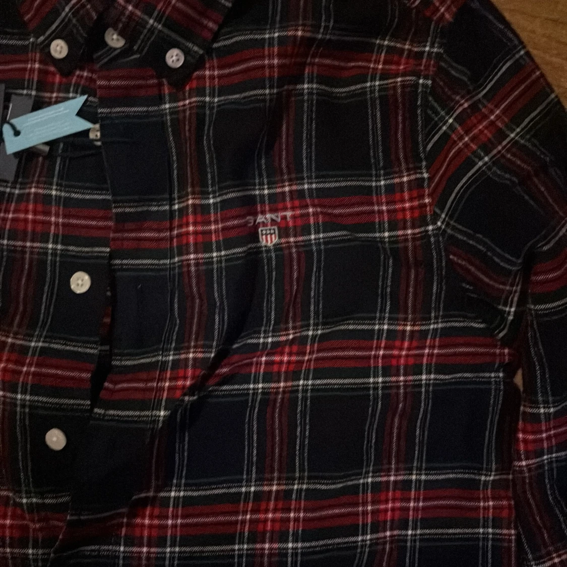 Rutig flannel skjorta från Gant - 4