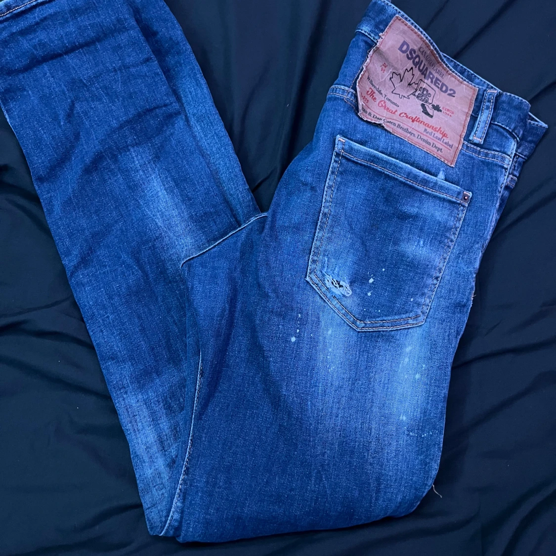 Blå Dsquared2 jeans med slitningar - 2