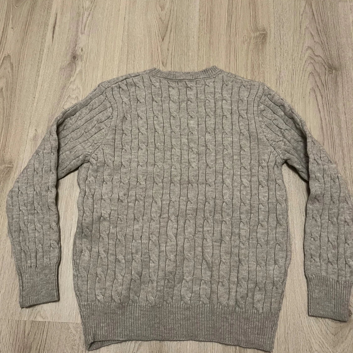 Grå kabelstickad tröja Polo Ralph Lauren - 1