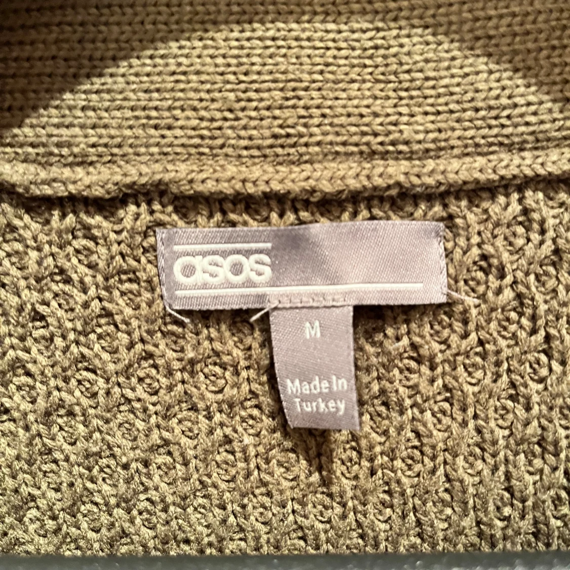 Militärgrön stickad kofta från ASOS - 2