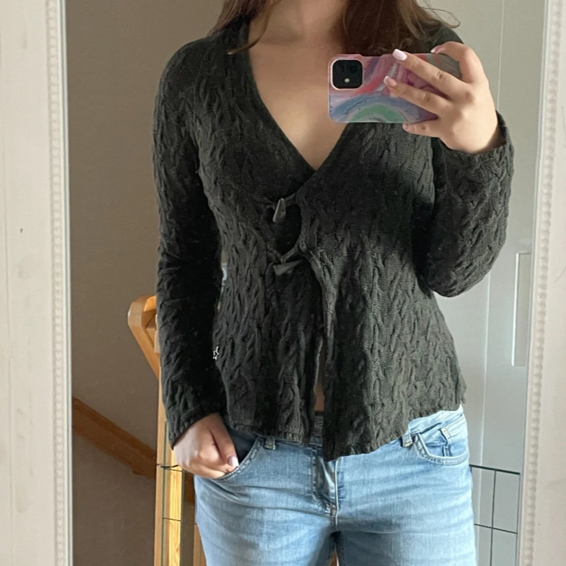 Mörkgrå omlottopp från Rabalder