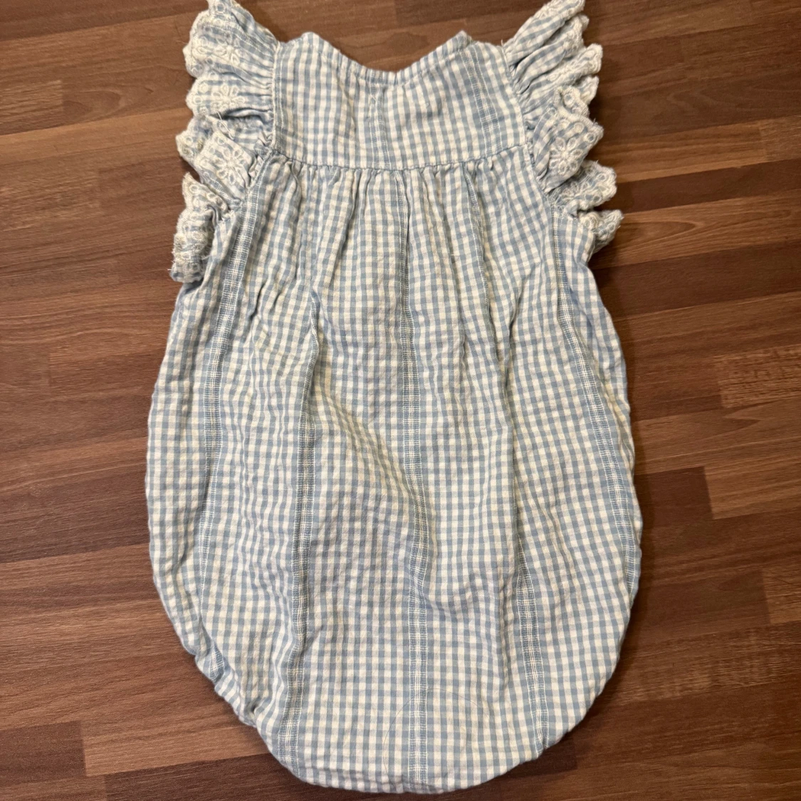Blåvit rutig body - 3