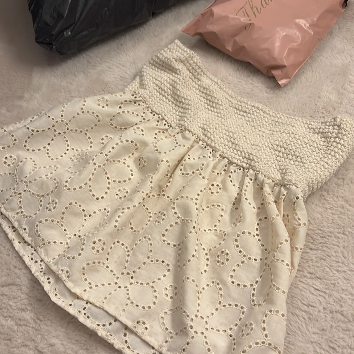 Vit broderad tubtopp - 3