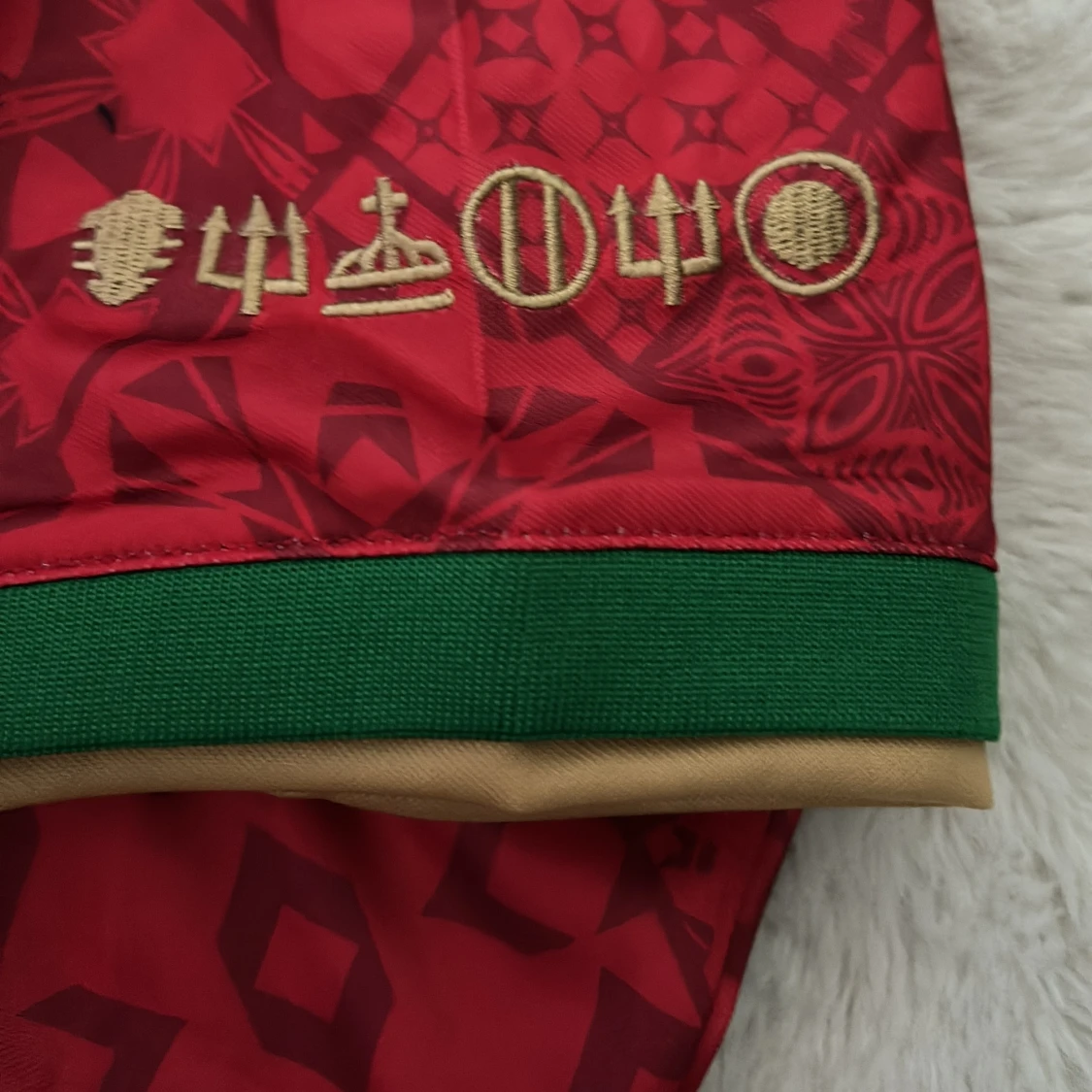 Röd Portugal fotbollströja S - 4