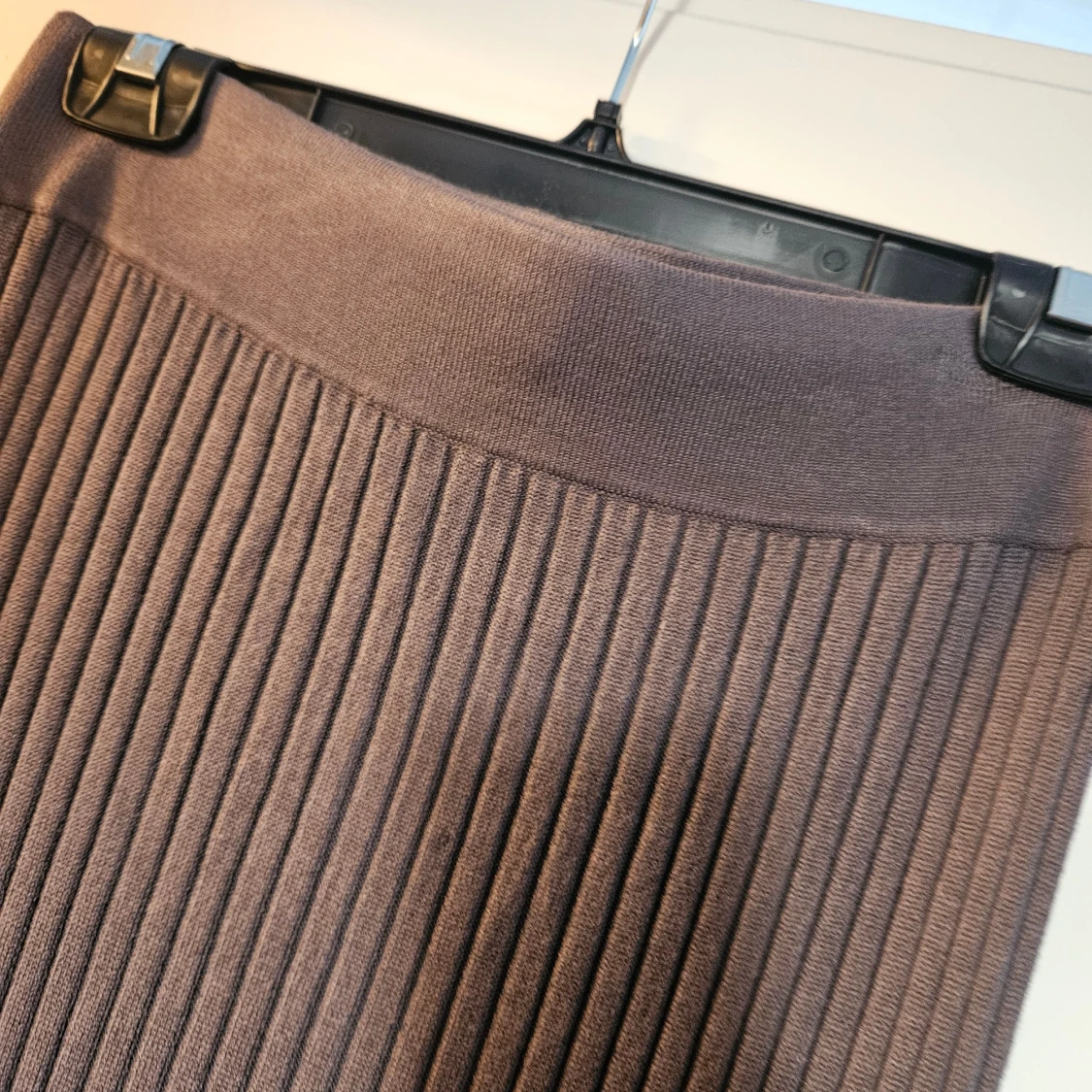 Brun ribbad långklänning Stories S - 3