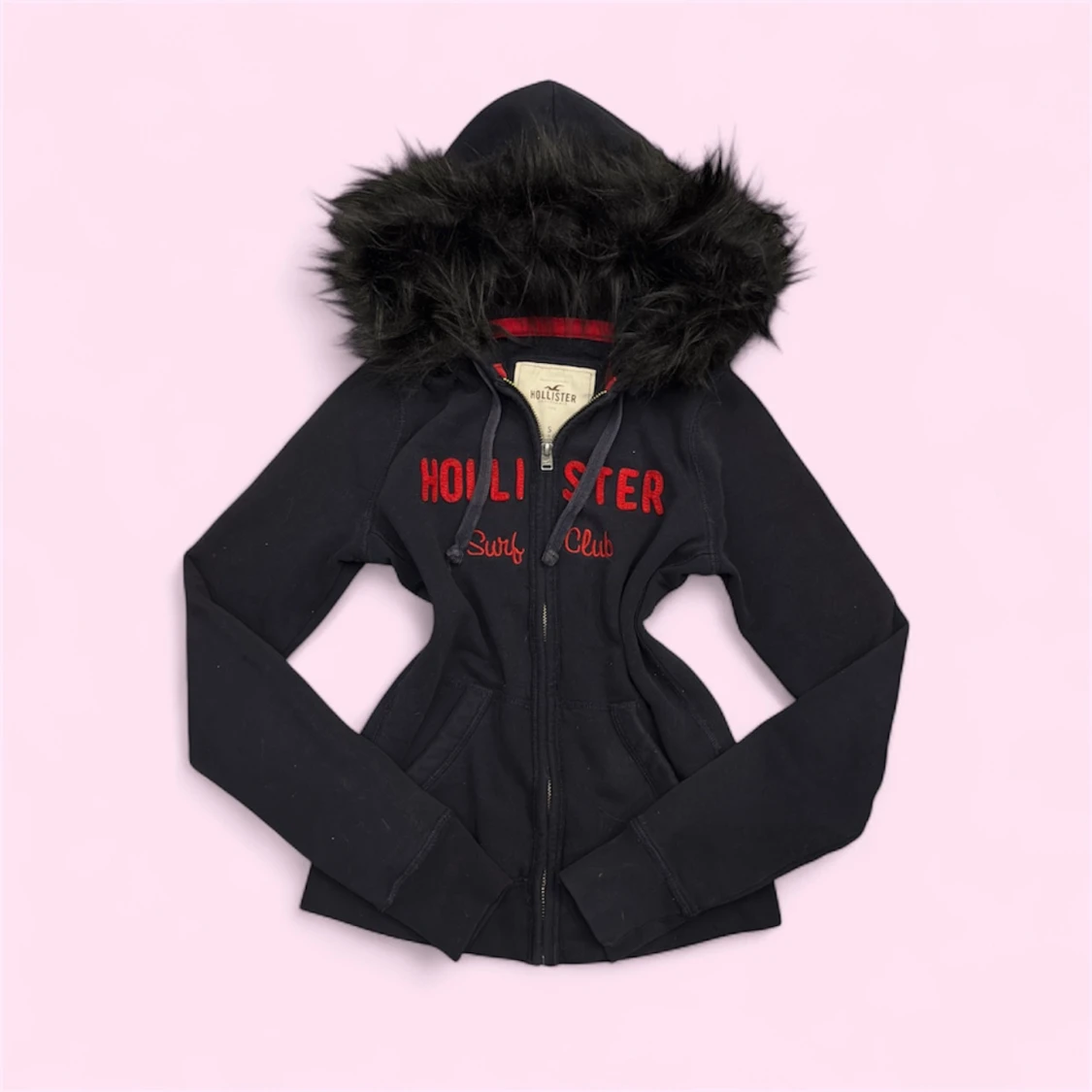 Hollister fur hoodie