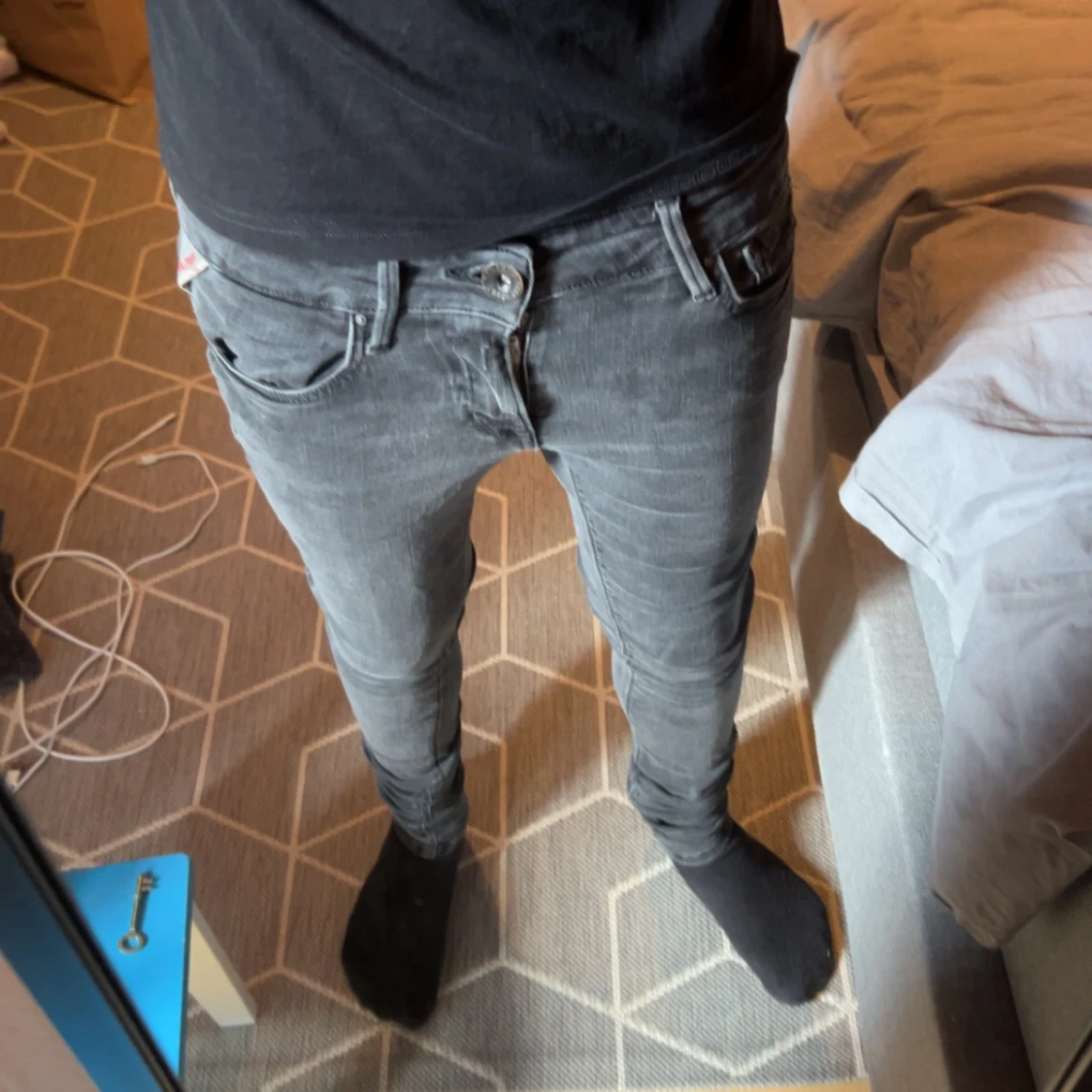 Replay svarta slim jeans